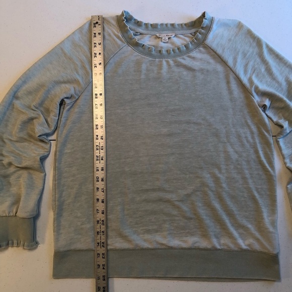 Jane and Delancey Light Green Crewneck Sweatshirt Soft Knit Size M - Picture 5 of 7